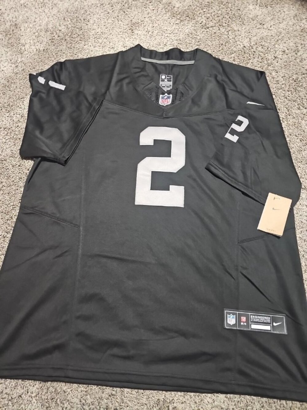 Ashton Jeanty Black Stitched Jersey Vapor